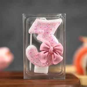 شموع أرقام عالية الجودة من KLS بدون دخان مصنوعة من البارافين لحفلات الزفاف وأعياد الميلاد ورأس السنة الجديدة، شموع ملونة للحظ السعيد - Product Image 4