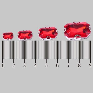 Longue griffe octogonale diamant robe de mariée <span class=keywords><strong>col</strong></span> cousu à la main strass verre <span class=keywords><strong>bijoux</strong></span> à bricoler soi-même Flatback coudre sur la partie supérieure Hot-Fix - Product Image 4