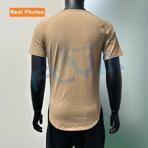 Custom Compression Shirts Plain <strong>Cotton</strong> Polyester T-Shirts Crew Neck Printed Athletic Mens Muscle Tee Shirt Running Sports <strong>Wear</strong> - Product Image 2