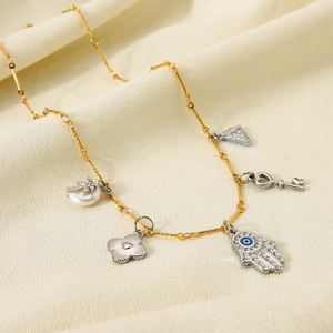 Necklace <b>for</b> Women Stainless Steel Cross Border Multi Innovative Exclusive Design Protection Skin Friendly Material - Product Image 4