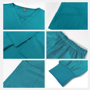 ファッションワークユニフォーム歯科クリニック美容院スパワークウェアオーバーオール美容コンフォート弾性医療ケアマットユニフォームセット - Product Image 4