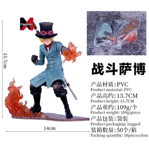 <span class=keywords><strong>One</strong></span> Pieced Movie Stampede Flame Bond Battle Sabo Ace Escena Figura Modelo - Product Image 3