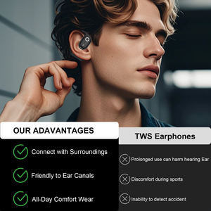 หูฟังสเตอริโอไร้สายคุณภาพเสียงคมชัดสูงหูฟังสำหรับเล่นกีฬาใส่สบายมีแบตเตอรี่ LED ลดการโทร - Product Image 4