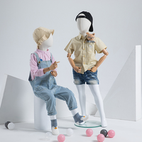 Mannequins Enfants Corps Entier à Vendre, Modèles Garçons et Filles pour Présentation de Vêtements avec Mains en Bois