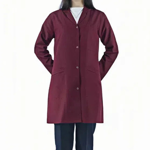 Venta al por mayor de alta calidad suave enfermera uniformes de enfermería personalizados uniformes de hospital uniformes médicos de manga larga médico bata de laboratorio - Product Image 6