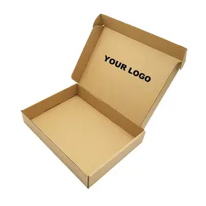 Grosir Logo kustom kotak pengiriman pria dan wanita kotak kemasan kaus kotak kemasan kain