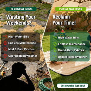 Césped Artificial de Alta Densidad de Grado Comercial, Césped Sintético para Decoración de Jardines Exteriores, Directo de Fábrica - Product Image 4