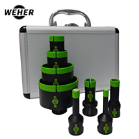 Kit de 10 forets diamantés Arix populaires avec finition brasée sous vide, utilisation à sec/humide pour la porcelaine, la céramique et les carreaux