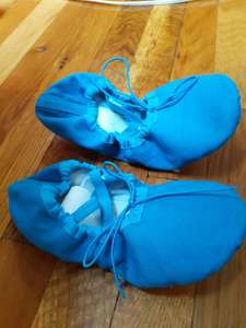 Chaussures de Ballet en toile pour femmes chaussures de pratique de formation de danse à cordon chaussures de danse de Ballet à semelle fendue en cuir - Product Image 5