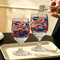 Verre à vin à pied transparent de 12 oz – Vaisselle classique pour restaurant, bar, hôtel, fête à domicile – Vente en gros