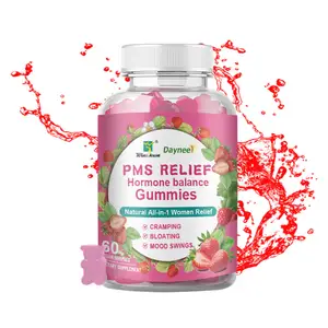 ที่ขายดีที่สุดสมดุลฮอร์โมนยุคเดือนอาหารเสริมยุคเดือนมัลติวิตามิน Gummies PMS Chasteberry สมดุลฮอร์โมน