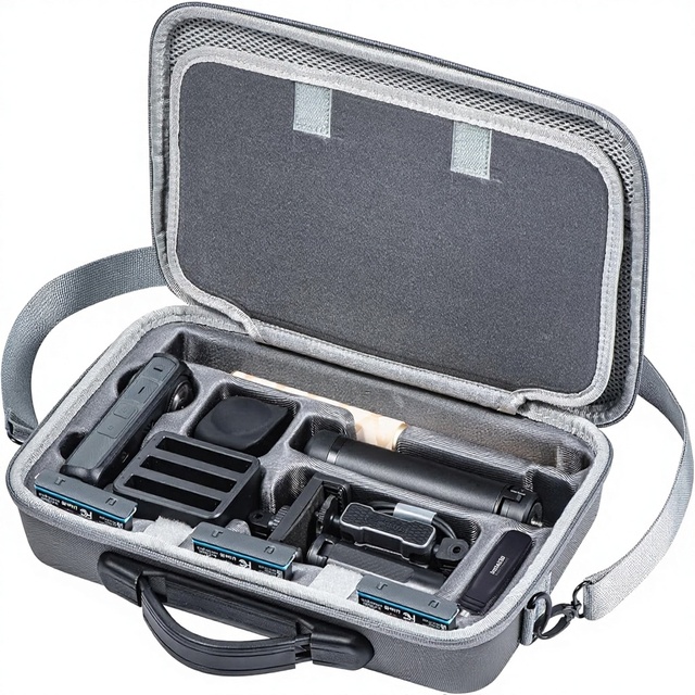 Insta360 X5/X4 Carrying Case Large Capacity Storage Protection Organizer PU Material Travel Bag Accessories Charging Hub Bullet