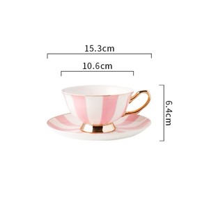 Tasse à café en céramique L avec soucoupe Elegance Candy Colored Cute Girls' Afternoon Tea Mug Milk Latte Tasses Luxury Ceramic Tea Cup Set - Product Image 6