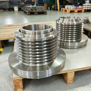 Poulie à moyeu étagé usinée CNC sur mesure, finition oxyde noir, <span class=keywords><strong>antirouille</strong></span>, pour transmission par courroie trapézoïdale - Product Image 1