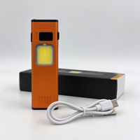 Lampu Kerja Mini EDC COB Senter LED Isi Ulang dengan Magnet Ekor & Klip Belakang, 5 Mode Senter Inspeksi Portabel untuk Berkemah.