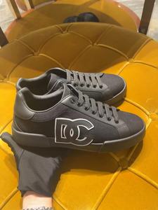 Chaussures en toile décontractées de haute qualité, tendance graffiti, chaussures de luxe pour hommes et femmes, baskets en cuir véritable dolceabban D - Product Image 5