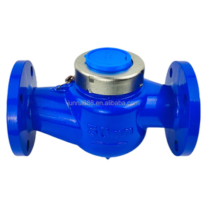 Compteur d'eau numérique multi-jets Woltmann JUNRUI DN50mm en fonte R80 R100 IP68 avec sortie impulsionnelle – Compteur de débit d'eau pratique - Product Image 4