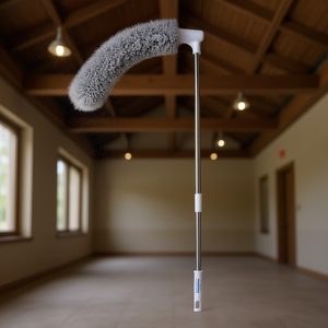 Plumeau à long manche Db, tête flexible, microfibre lavable, pour le nettoyage des plafonds, 19 pouces, en acier inoxydable - Product Image 2