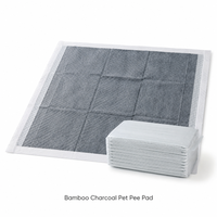 Tapis d'apprentissage jetables pour chiots en charbon de bambou, super absorbants et anti-fuites, vente en gros d'usine, personnalisables OEM