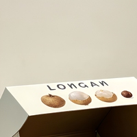 Boîtes cadeaux personnalisées en carton ondulé pour fruits Longan, vente en gros, emballage alimentaire écologique en kraft avec fermeture auto-adhésive