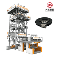 Machine d'extrusion de film à cinq couches Wuhan Jiusheng pour l'emballage alimentaire, équipement de haute qualité avec anneau d'air automatique
