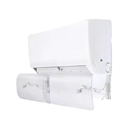 Déflecteur d'air manuel réglable pour climatiseurs split, plage de taille 560-1020 mm, améliore la circulation du refroidissement et du chauffage