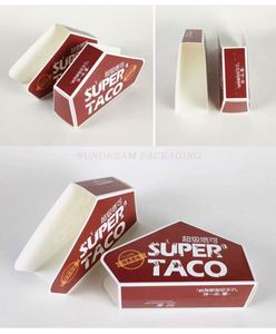 Caja de Papel para Tacos Desechable con Logotipo Personalizado, con Recetas, para Fiestas, Restaurantes, para Llevar - Product Image 4