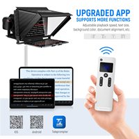 Enregistrement Vidéo Et Audio Tv Prompter Hd Display NEEWER X12 Téléprompteur en aluminium avec télécommande RT-110