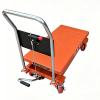 Chariot de levage hydraulique manuel portable à ciseaux pour l'entretien de garage mobile