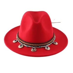 Sombrero Oem 2023, sombrero de copa, 7 colores, hombres y mujeres, sensación oficial, venta al por mayor, sombreros de lana redondos de ala ancha