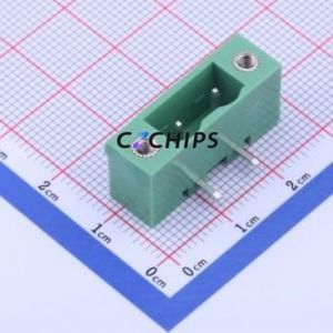 KF2EDGRM-7.5-2P Plug-in Terminal Block Bent Lead Through Hole,P=7.5mm Board-to-Board / Socket - Closed Screw Fixing 1x2P 7.5mm - Product Image 1