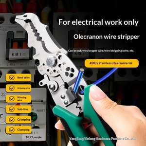 Dénudeur de fils multifonction industriel professionnel en acier inoxydable pour électriciens, coupe-câbles de qualité industrielle, vente en gros - Product Image 2