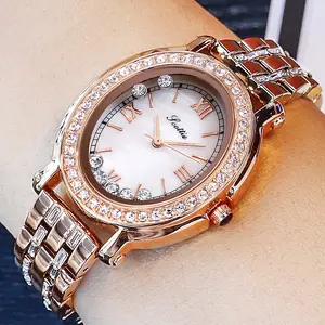 Scottie Factory wholesale quartz oval movement iced jewelry watches women lady elegant with crystal