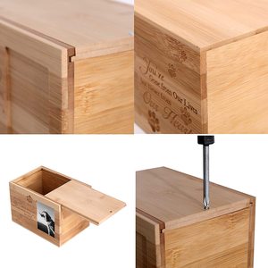 Quà Tặng Tưởng Niệm Tang Lễ Có Chữ Hoa Văn Bình Đựng Thú Cưng Bằng Gỗ Tùy Chỉnh Bán Sỉ Cho Chó Tro Mèo Bình Đựng Thú Cưng Túi Nhung Bằng Gỗ Cho Chó - Product Image 3