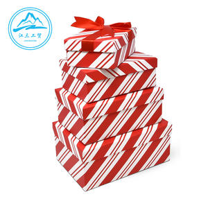 ชุดกล่องของขวัญของขวัญคริสต์มาสรูปหัวใจขนาดใหญ่กล่องใส่น้ำหอมเครื่องสำอางเทียนลิปสติกพร้อมริบบิ้นตามสั่ง - Product Image 4