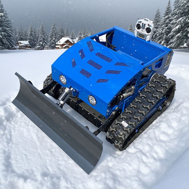 High Quality Yuandao Remote Control Snow Sweeper Snow Plow with Engine High Efficiency Iron Blade 1 Year Warranty