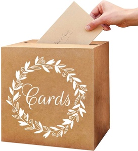 Kraft Card <strong>Box</strong> <strong>Wedding</strong> Favors <strong>Post</strong> <strong>Box</strong> Cardboard for <strong>Wedding</strong> Party Decor - Product Image 1