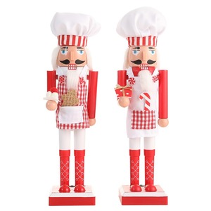 YUELIAN Vente en gros de figurines de soldats casse-noisettes de Noël de 38 cm avec sceptre pour la décoration de la table du salon et la décoration de la maison - Product Image 5