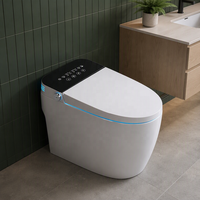 WC intelligent monobloc à chasse automatique avec bidet intégré et télécommande