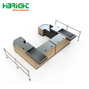 รูปลักษณ์ทันสมัยคุณภาพสูง หน้าจอความละเอียดสูง เคาน์เตอร์ชำระเงินอัตโนมัติพร้อมสายพานเคลื่อนที่ - Product Image 5