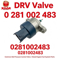 Vanne DRV 0 281 002 483 0281002483, vanne de régulation de pression du rail commun, pièces du système de carburant du moteur diesel