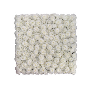 Decoración de Boda SuperZ, Fondo de Escenario, Decoración de Pared Floral, Pared de Flores Artificiales 3D Blanca Clásica - Product Image 5