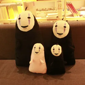 Personaggio dei cartoni animati Anime giapponesi giocattoli cuscini di peluche senza faccia dal peluche Spirited Away