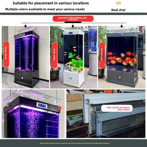 Grand aquarium rectangulaire avec filtration pour la décoration du salon, aquarium pour poissons, aménagement paysager domestique, vente chaude - Product Image 6