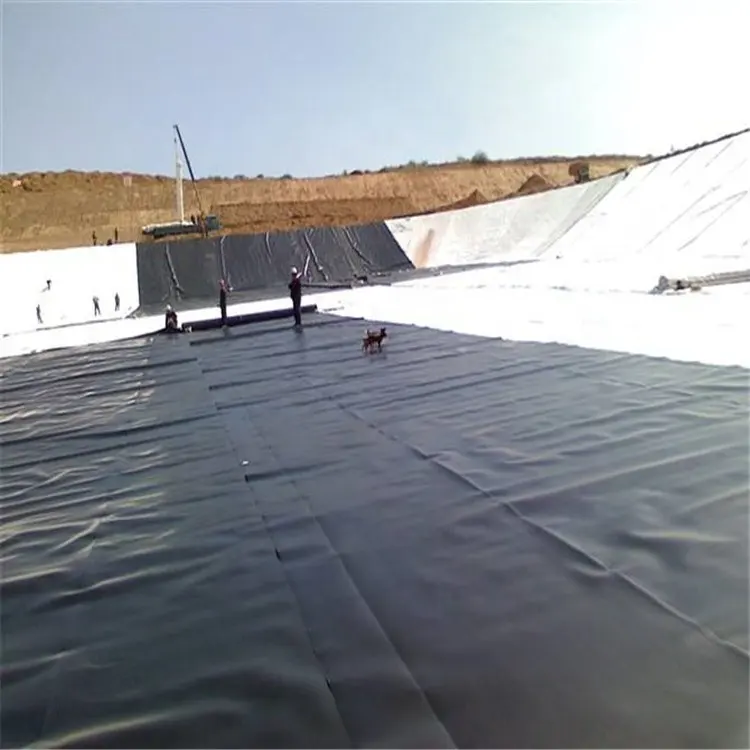 0.3-3mm Thickness HDPE LLDPE Geomembrane for Pond Landfill Mining Water Reservoir Liner