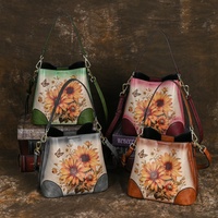 Fabriek Groothandel 2024 Nieuwe Retro Chinese Stijl Dames Handtas Multifunctionele Satchel Schoudertas Rits Emmer Tas Stijl