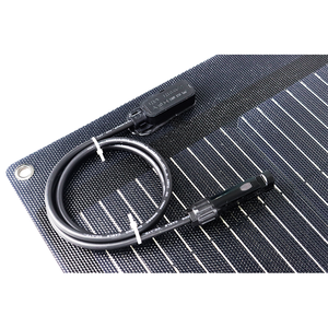 MAXSOLAR MAX-MF100 Panel Solar Semiflexible Ligero de 100W, 22.2V, 23% de Eficiencia, para Exteriores y Camping, Marco de Aluminio Anodizado MAX-MF100 H - Product Image 1
