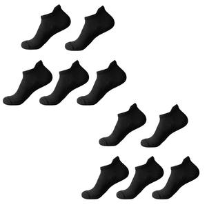 Chaussettes courtes noires pour hommes de sports de plein air, chaussettes de bateau peu profondes, chaussettes de <span class=keywords><strong>cheville</strong></span> polyvalentes pour un usage quotidien, douces, invisibles et respirantes - Product Image 1