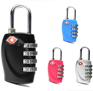 Custom 3 and 4 combination codes zinc alloy travel tsa luggage lock