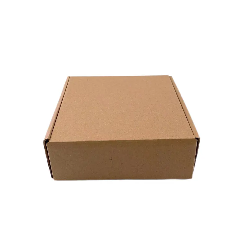 Boîtes en carton pour avion marron emballage cadeau carré paquet de papier Kraft boîte cadeau artisanale